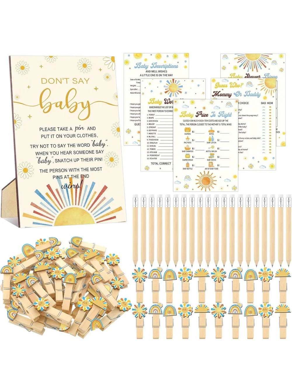 ‘Here Comes the Son’ Baby Shower Decoration Set